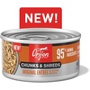 image:imageORIJEN Chunks amp Shreds Wet Cat Food Variety Pack Original  Duck amp Liver Recipes 3oz Cans 12 Count 6 of EachOriginal Entre Chunks  Shreds