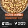 image:imageORIJEN Chunks amp Shreds Wet Cat Food Variety Pack Original  Duck amp Liver Recipes 3oz Cans 12 Count 6 of EachOriginal Entre Chunks  Shreds
