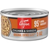 image:imageORIJEN Chunks amp Shreds Wet Cat Food Variety Pack Original  Duck amp Liver Recipes 3oz Cans 12 Count 6 of EachOriginal Entre Chunks  Shreds
