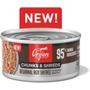 image:imageORIJEN Chunks amp Shreds Wet Cat Food Variety Pack Original  Duck amp Liver Recipes 3oz Cans 12 Count 6 of EachRegional Red Entre Chunks  Shreds