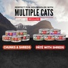 image:imageORIJEN Chunks amp Shreds Wet Cat Food Variety Pack Original  Duck amp Liver Recipes 3oz Cans 12 Count 6 of EachSalmon  Chicken Entre Chunks  Shreds