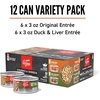 image:imageORIJEN Chunks amp Shreds Wet Cat Food Variety Pack Original  Duck amp Liver Recipes 3oz Cans 12 Count 6 of EachVariety Pack Original Recipe  Duck  Liver Recipe Chunks  Shreds