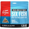 image:imageORIJEN Freeze Dried Cat Treats Grain Free High Protein Raw Animal Ingredients Six Fish 125oz Bag125 Ounce Pack of 1