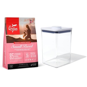 image:imageORIJEN Dog Small Breed Recipe 4lb and OXO Good Grips Pet POP Container  44 Qt