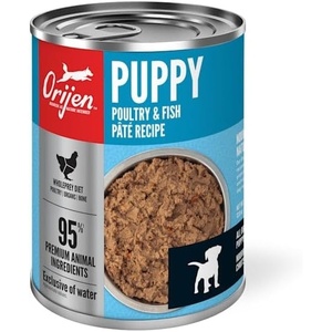 image:imageORIJEN Poultry and Fish Puppy Recipe Pate Wet Dog Food 128 oz Case of 12