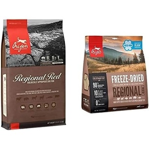 image:imageOrijen Dry Dog Food for All Breeds Regional Red Grain Free amp Poultry Free High Protein Fresh amp Raw Animal Ingredients Regional Red 25lb  Treats
