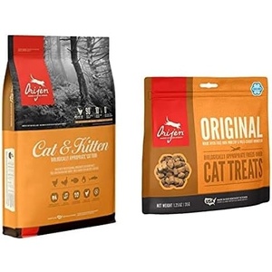 image:imageOrijen Dry Original Cat Food Premium High Protein Fresh amp Raw Animal Ingredients 12lb Freeze Dried Cat Treats Original 125oz